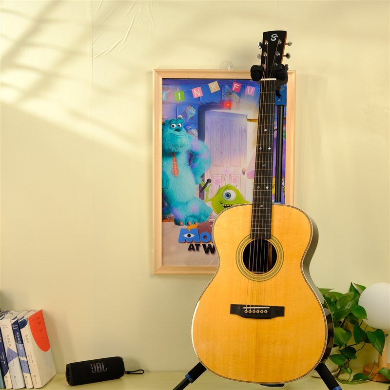 凡鸟新品8号吉他云杉印玫全单民谣弹唱亮光硝基漆