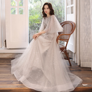 大码 胖女人宴会气质高贵年会 晚礼服女胖mm2m00斤加肥显瘦2020新款