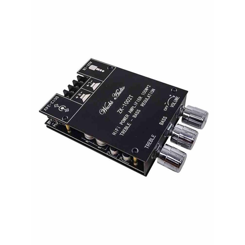 100W*2高低音调节蓝牙5.0音频功放板模块低音炮双声道立体声