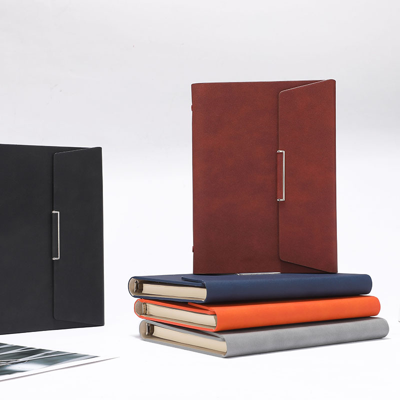 活页笔记本三折页A5记事本可替芯笔记本子定制LOGO办公文具加厚B5