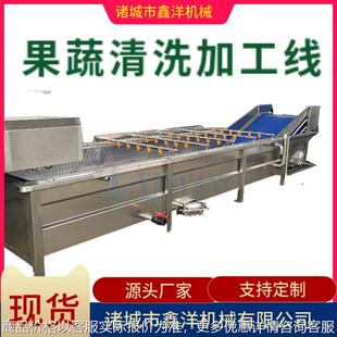 全自动玉米清洗线 昆虫黑水虻全套加工设备 预制菜净菜加工流水线