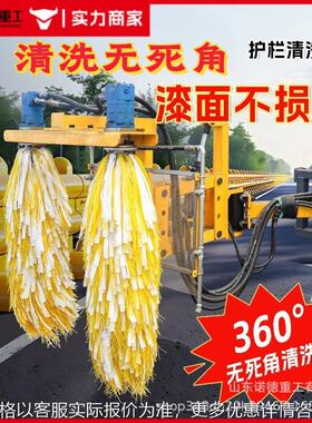 市政隔离带护栏清洗机高速公路防撞养护设备大型环卫车改装双滚刷