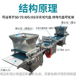 穴盘播种机全自动化省时省力辣椒蔬菜育苗机点吸式化苗机厂家直销