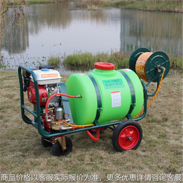 农田果园用手推高压打药机 160升00升大容量推车式高压喷雾器