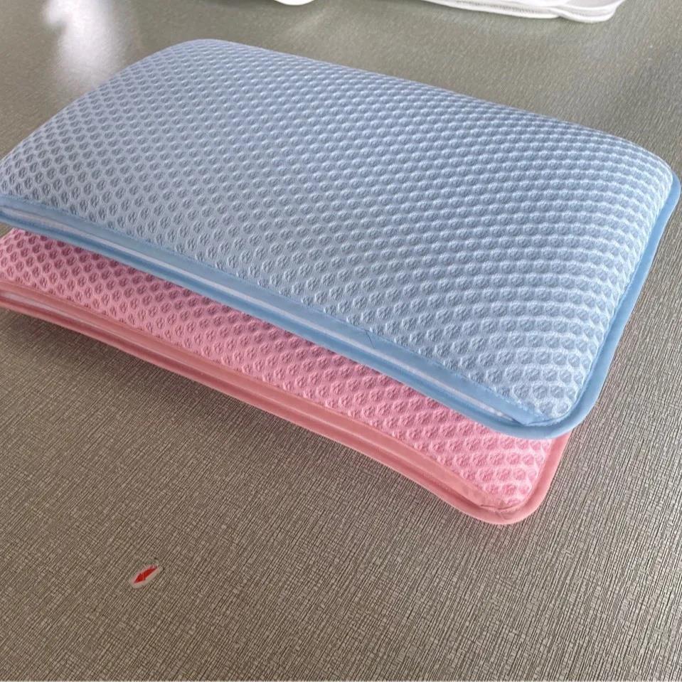 工厂直供3D透气可水洗枕护颈枕头儿童枕慢回弹贴合骨骼3D颈椎枕