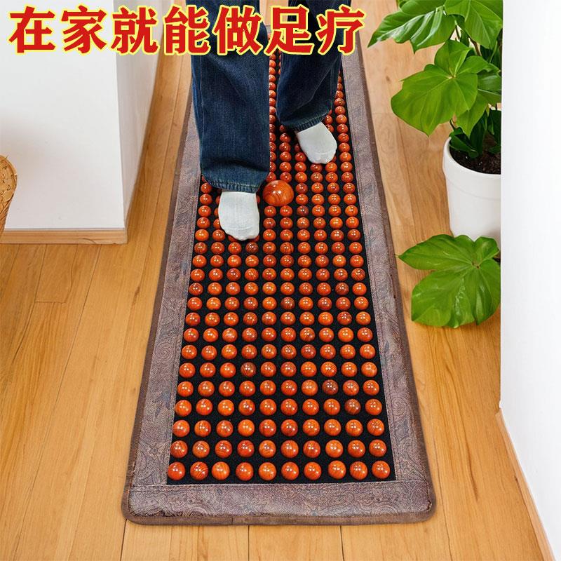 【老少皆宜】高档红花梨木缓冲足底按摩垫家用足疗走毯指压板