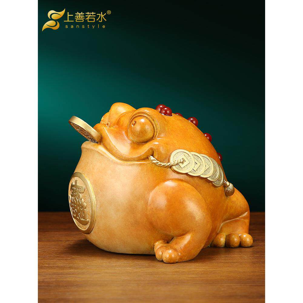 金宝金蟾蜍青铜金蟾蜍饰品三脚蟾蜍金蝉店开业礼品0973