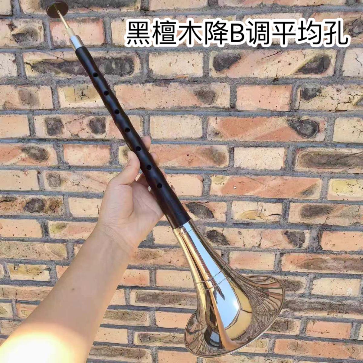 黑檀木平均孔民间大堂口唢呐DCB降BA降A大G调初学演出全套喇叭