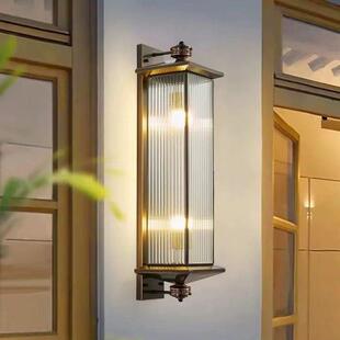 太阳能全铜户外壁灯防水庭院过道走廊壁灯别墅大门壁灯露台壁灯