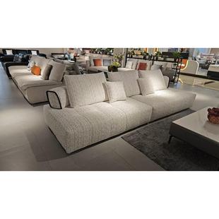 2025新款轻奢现代简约客厅布艺沙发小户型可拆洗客厅棉麻沙发高端