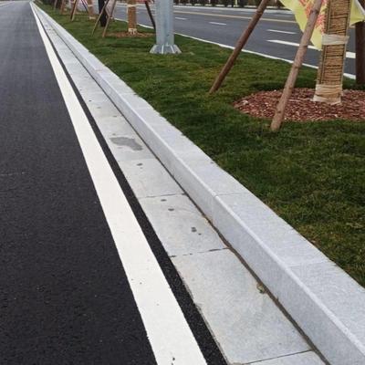 芝麻白灰花岗岩大理石路牙侧石路沿树池树围石火烧面荔枝面路缘石