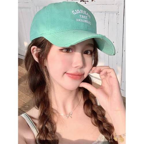 假发帽子一体女麻花辫棒球帽2025新款春夏季大头围百搭防晒显脸小