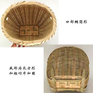 贵州手工竹编采茶竹篓摘茶背层可斜跨头篼青皮厂家箩筐竹篮筐厂家