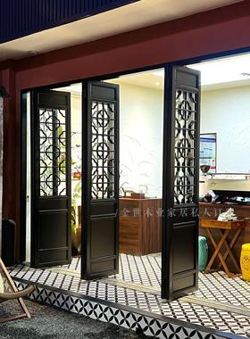 海棠花｜中式彷古折叠门窗覆古做老旧宋式花格窗屏风隔断门面茶室