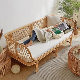 藤编沙发客厅藤条藤椅庭院家俱双人印尼藤艺竹藤阳台民宿椅子书房