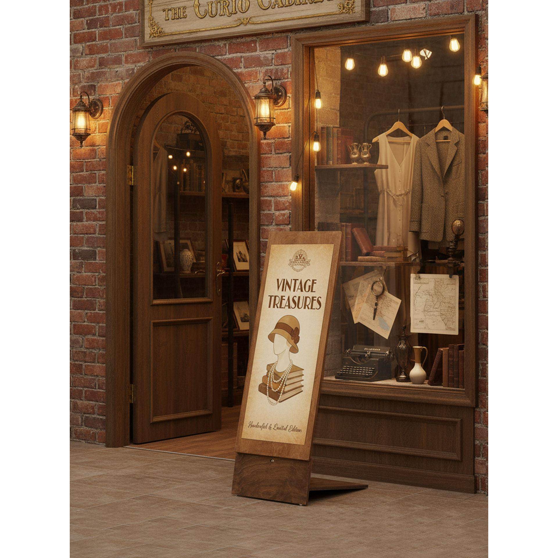 展架立式落地式广告牌覆古海报定制展会活动宣传咖啡馆店门口招牌,商业/办公家具,X展架/易拉宝,淘宝优惠券,粉丝福利购,淘宝优惠卷