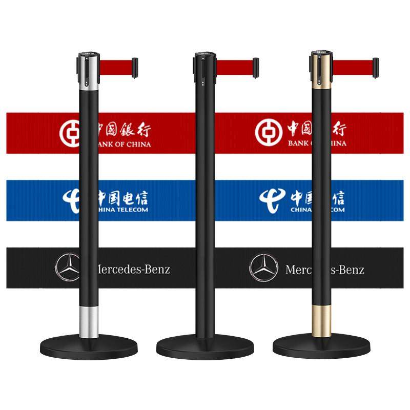 黑龙江一米线 线栏杆隔离伸缩带围栏不锈钢学校隔离线 线排队护栏