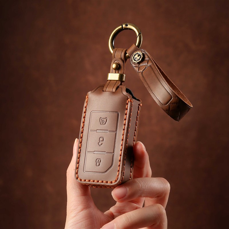 双缝线北b汽212T01车钥匙套BJ40北京汽车bj20专用手工真皮保护包