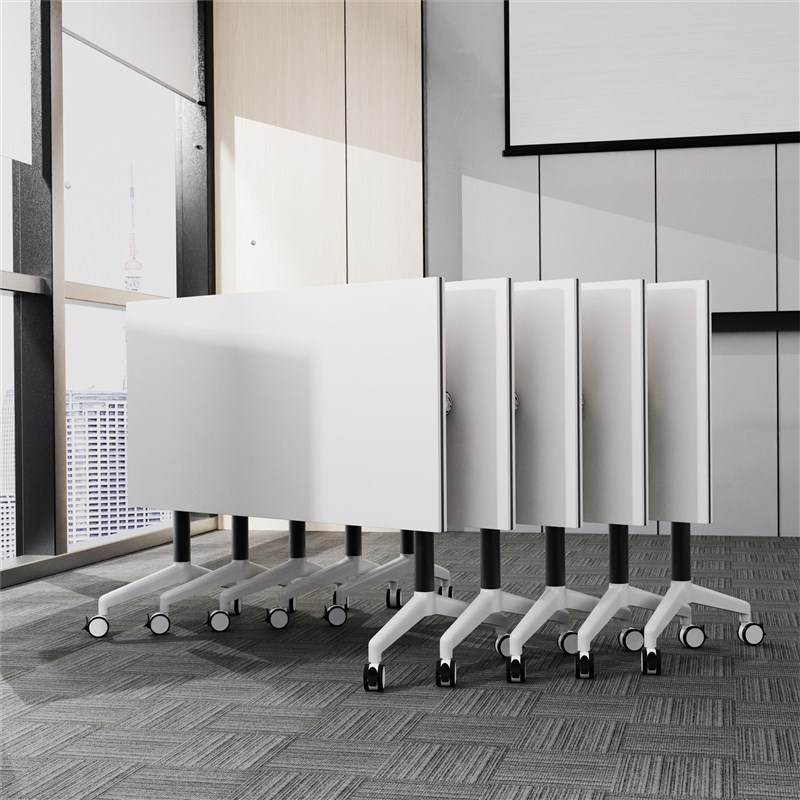 多功能培训桌椅组k合折叠会议桌可移动办公桌教育机构可拼接长条