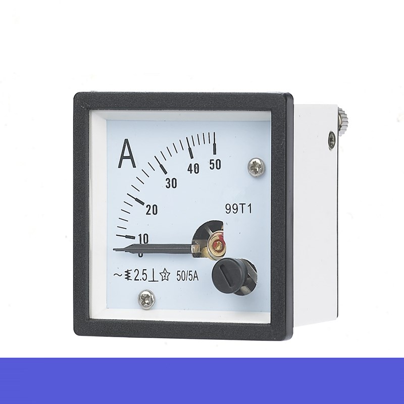面板式电流表 9i9T1 SQ48-A指针电流表 2.5级单相交直流电流表45m