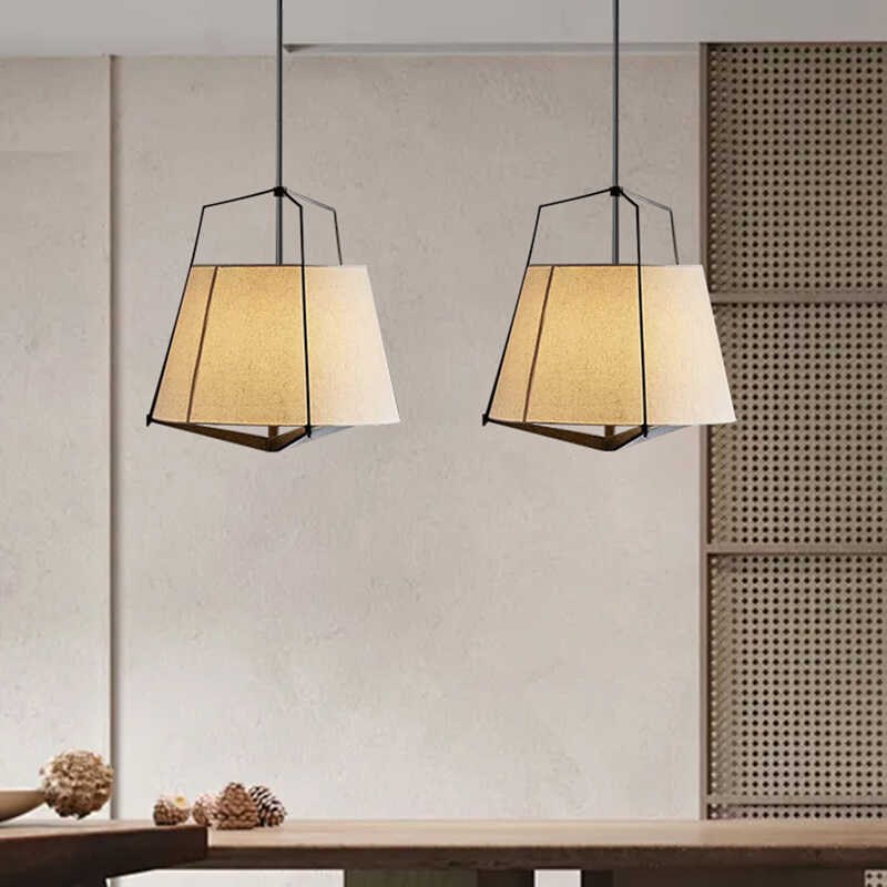 日式创意饭店餐桌餐厅茶室吧台禅意新中式布M艺餐饮包厢火锅店吊