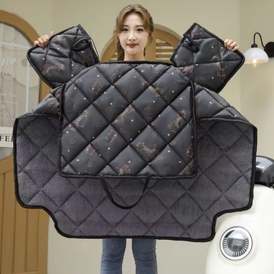 电动车挡风被冬季加绒加厚电瓶摩托车防水防风罩2025新款四季通用