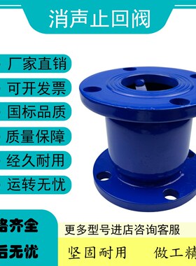 铸钢消声止回f阀立式卧式单向逆止阀碳钢静音止水阀HC41X-16可定