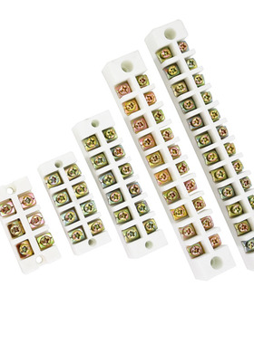 包邮陶瓷接线端子排耐高温绝缘接y线柱工业接头电线连接器346102