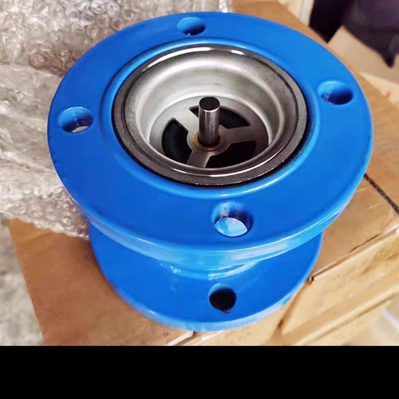 消声止回阀不锈钢芯法兰单向逆止阀HE41X-16型立式止回阀水泵