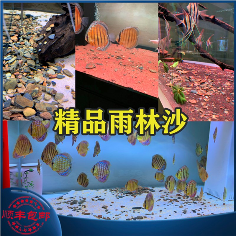 热带南美鱼缸造景精品雨林沙三湖慈鲷沙鼠沙埃及七彩.溪流电龙沙