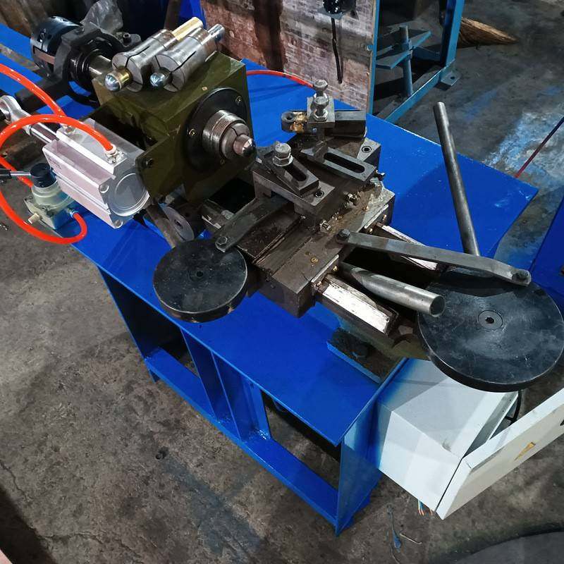 碳钢管小型封口机 金属圆管封管机 铁管圆头管端封口机