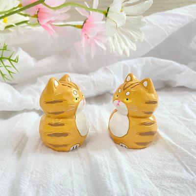 原木风猫咪儿童房衣柜拉手男孩女孩卡通柜门把手现代简约明装单孔