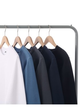 秋季450克重磅厚实灰色系白色纯色纯棉套头圆领卫衣男 女常规潮流