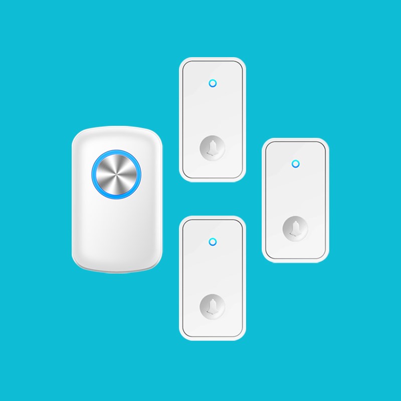防水三拖一自发电门铃无线家用不用F电池智能电子遥控老人呼叫器