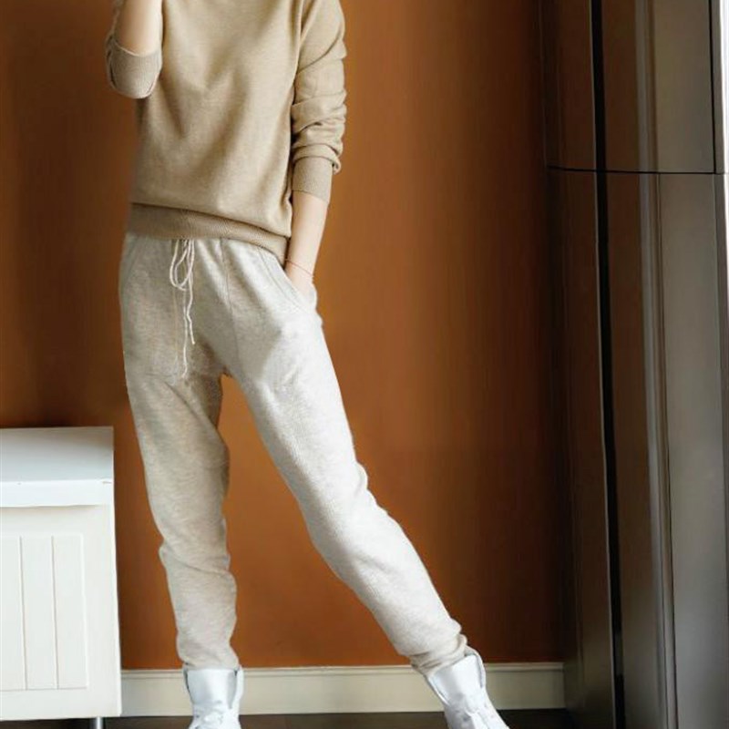 岁月静好!通勤好穿~ 高领羊绒衫女纯羊绒毛N衣针织打底衫撞色秋冬