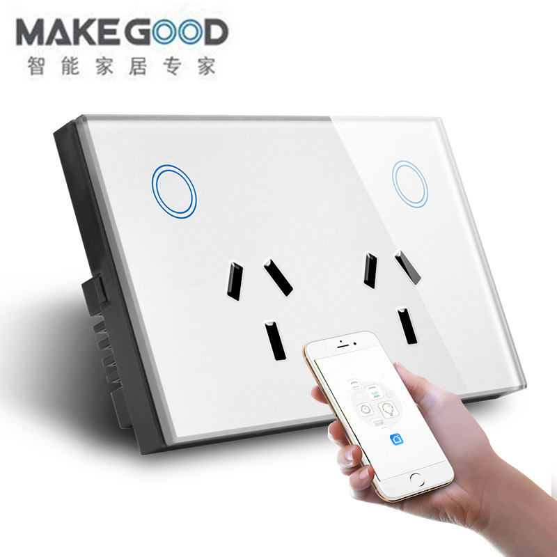 WIFI插座 澳规wifi美规插座智能插座面板120/11S8插座墙壁安装插