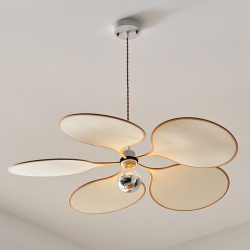 奶油风花瓣吊灯客厅卧室餐厅服装店艺术花型布艺花朵温馨设计灯具