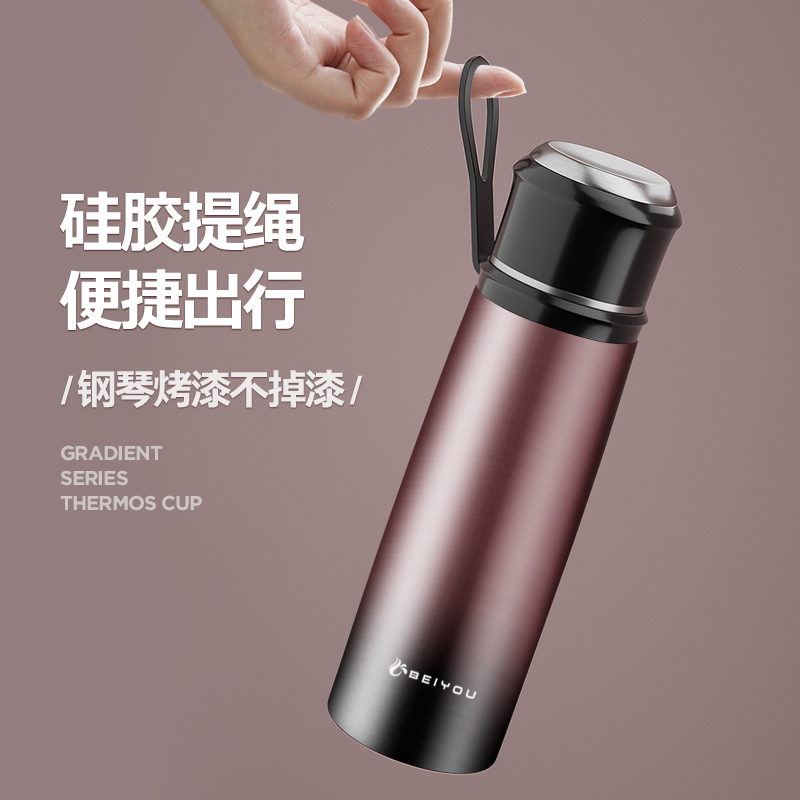 高档保温杯316不锈钢男女泡茶杯大容量水壶便携高V颜值定制水杯子