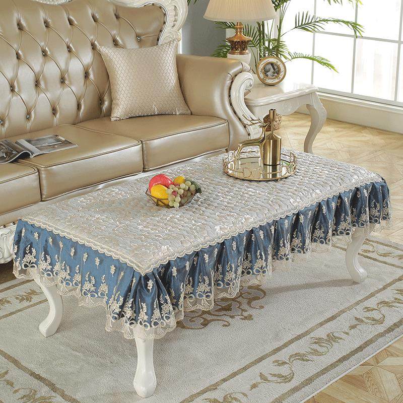 茶几桌布欧式蕾丝布艺盖巾电视柜防尘罩套长方形客厅餐桌垫茶几垫,居家布艺,桌布,淘宝优惠券,粉丝福利购,淘宝优惠卷