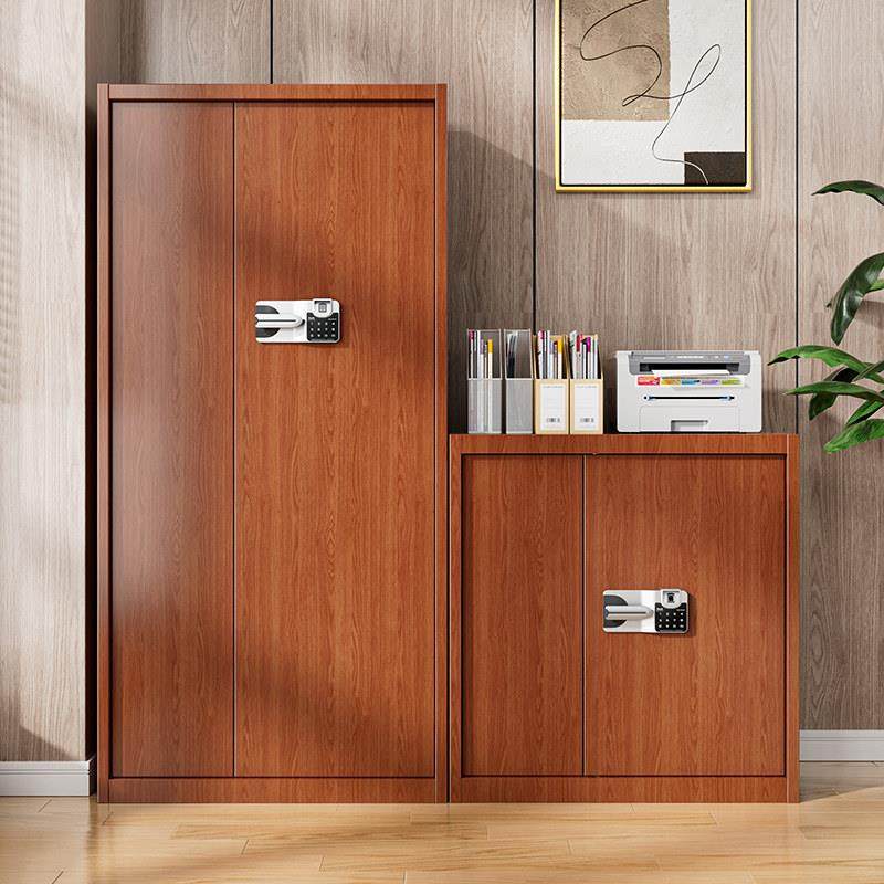 红木纹保密柜文件柜国宝锁指纹密码办公钢柜档案财务资料储物矮柜,商业/办公家具,文件柜,淘宝优惠券,粉丝福利购,淘宝优惠卷
