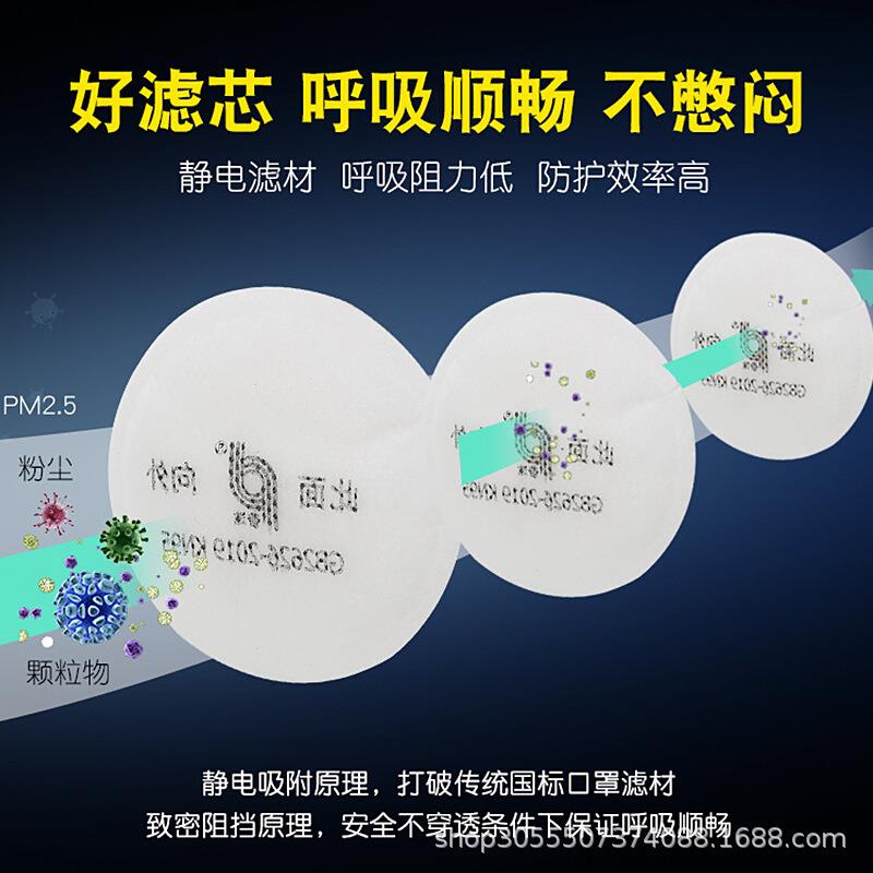 防尘口鼻罩防工业粉尘灰尘装修打磨工业面具面罩透气易呼吸