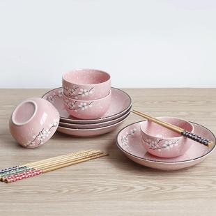 日式 家用陶瓷礼品餐具碗筷碗盘碗碟套装 盘子饭碗米饭碗组合礼盒装