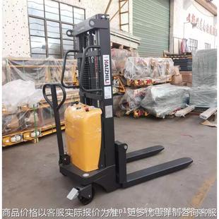 半电动堆高叉车 仓库搬运上卸货叉车 电动升高车 1吨1.5吨2吨