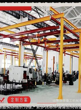 青岛车间用轻悬柔型KBK轨道吊 刚性轨铝轨挂柔性性组合式起HIC重