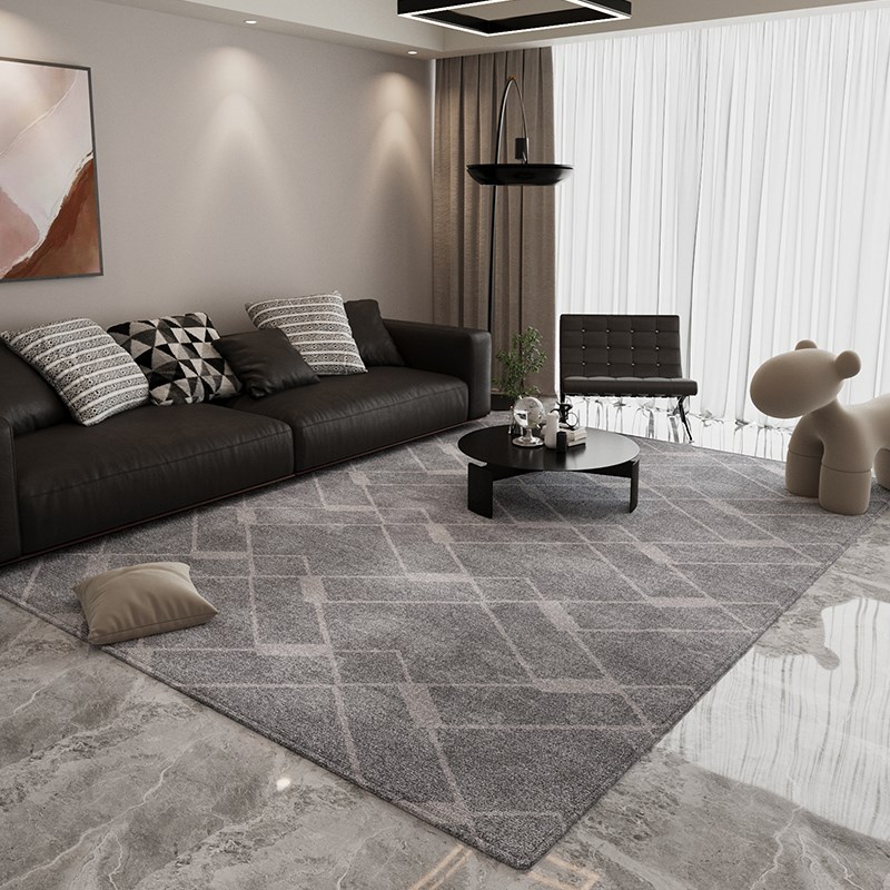 客厅地毯轻奢高级感免洗可u擦耐脏卧室脚垫沙发茶几脚毯床边毯地