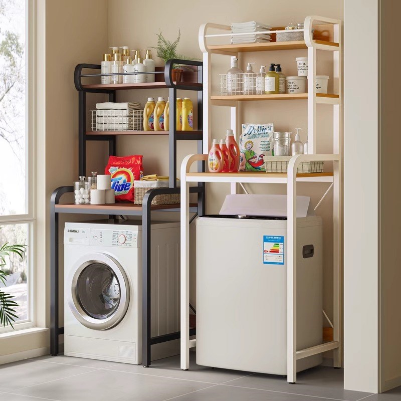 卫生间洗衣机置物架浴室厕所马桶储C物架滚筒落地阳台上方收纳架