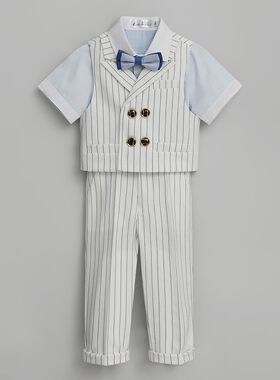 胖童礼服套装夏季男孩西装演讲比赛儿童少儿小主持人服装正装夏天