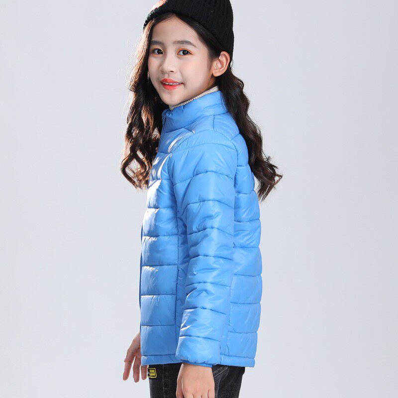 立领轻薄款儿童棉服整块棉内胆男童棉衣女童棉袄少年大童8外套6岁