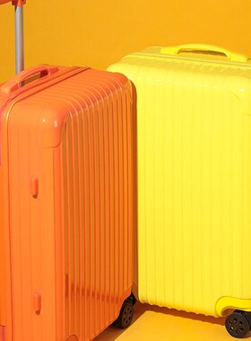 网红行李箱女士24寸密码箱新鲜手推车箱男士万能轮行李箱橙色行李