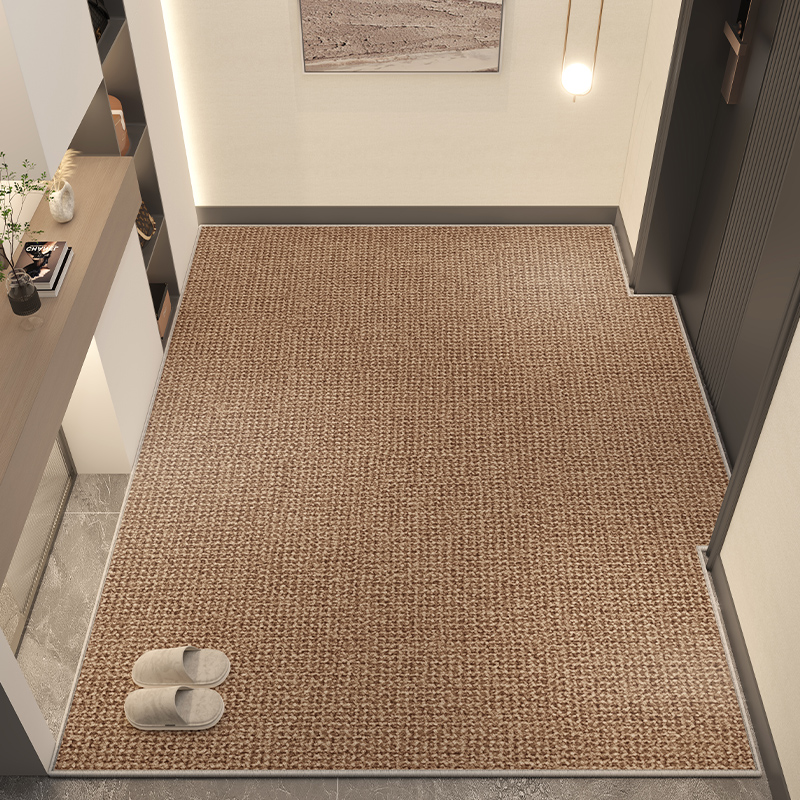 入户门地垫耐脏纯色玄关地毯门垫进门大门口脚垫可裁剪防滑垫
